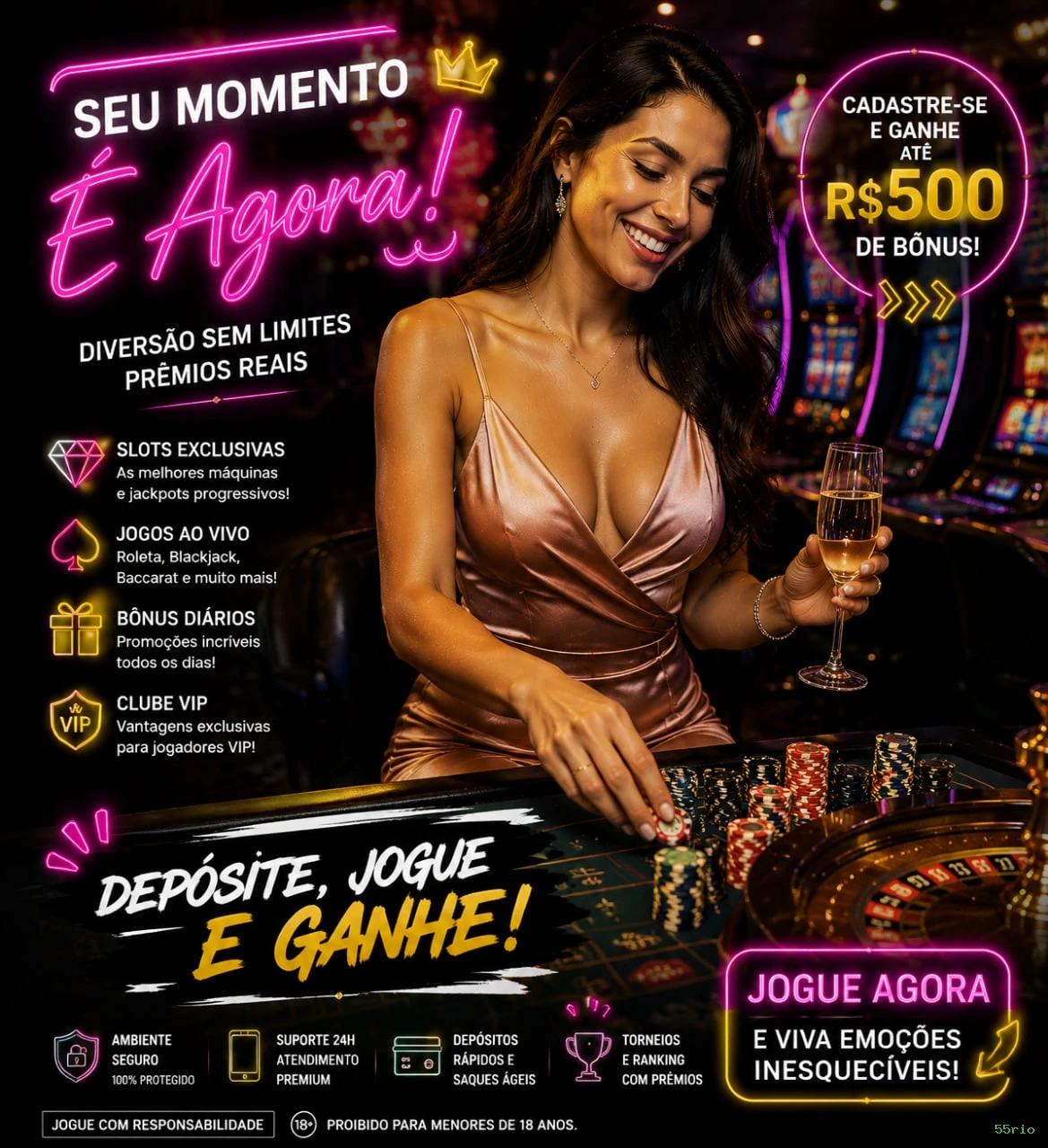 Cassino 24/7 disponível